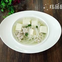 豆腐金針菇湯