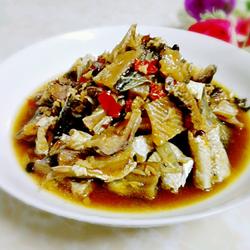 蒜蓉豉汁蒸鯪魚干