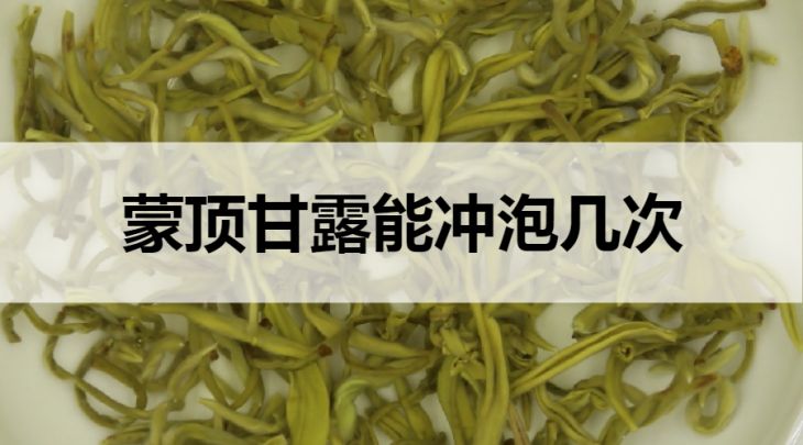 蒙頂甘露可以沖泡幾次？