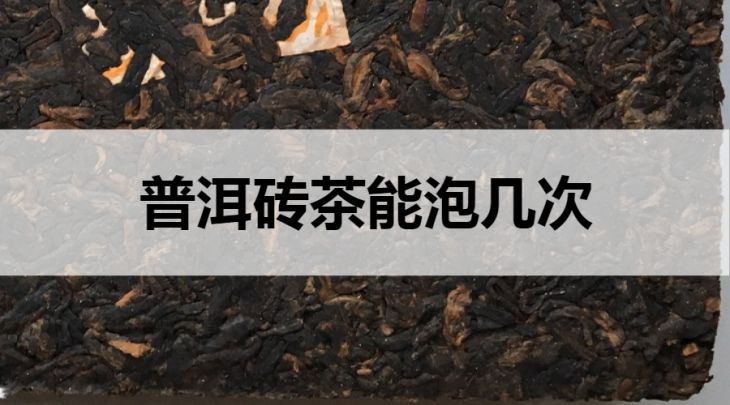 普洱磚茶能沖泡幾次？