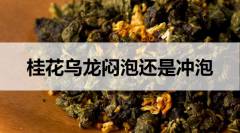 桂花烏龍茶是悶泡還是沖泡？